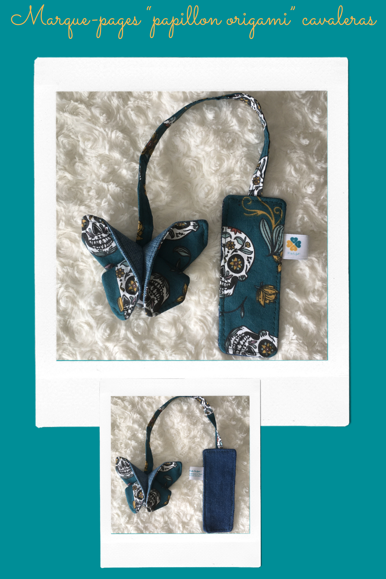 Marque-pages papillon origami cavaleras jean