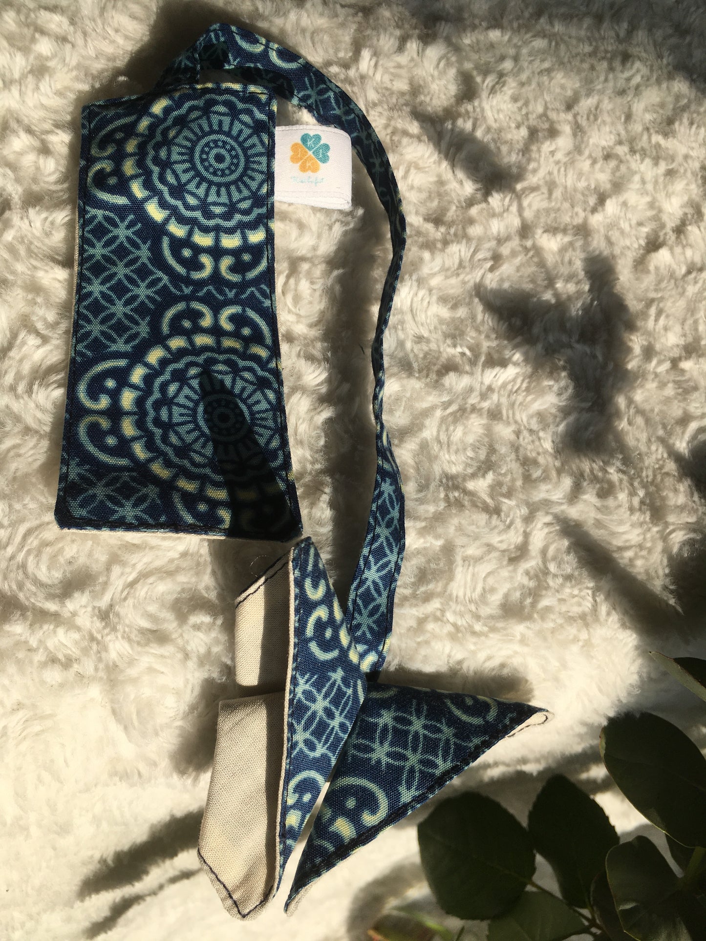 Marque-pages papillon origami bleu