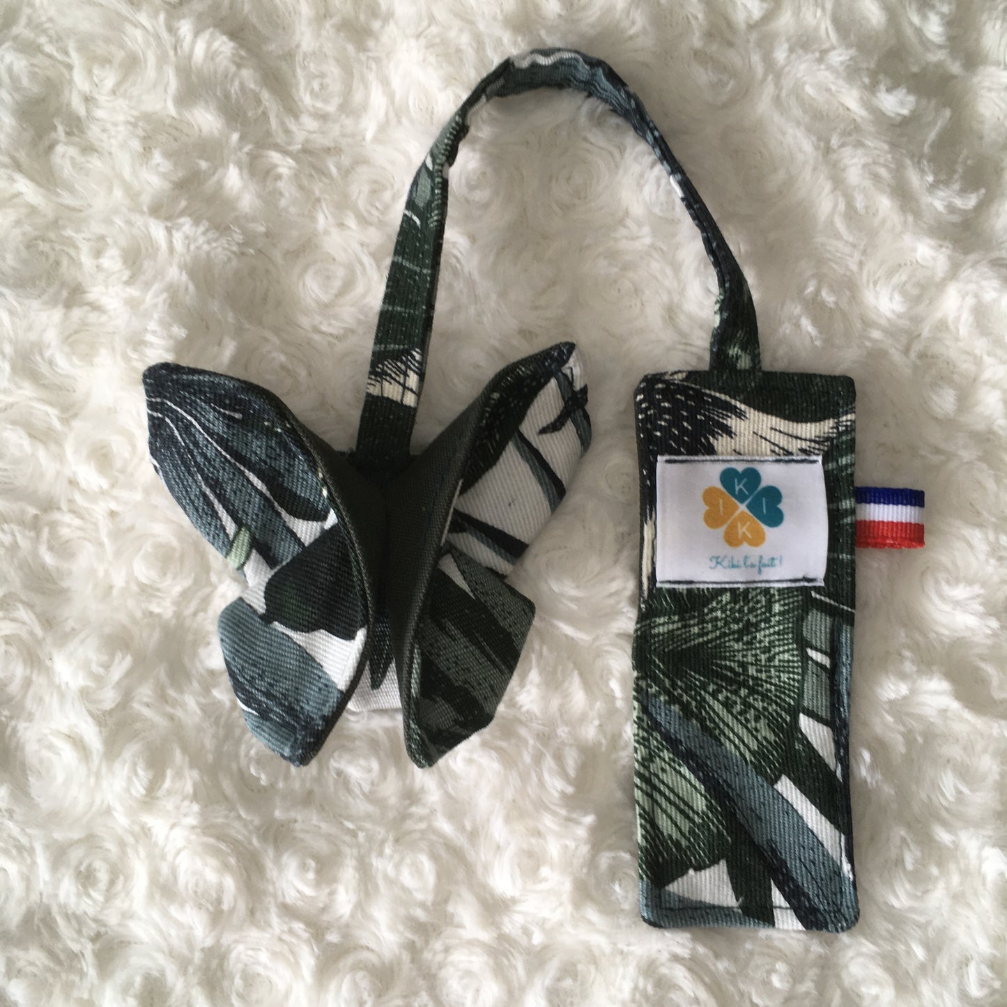 Marque-pages papillon origami vert jungle
