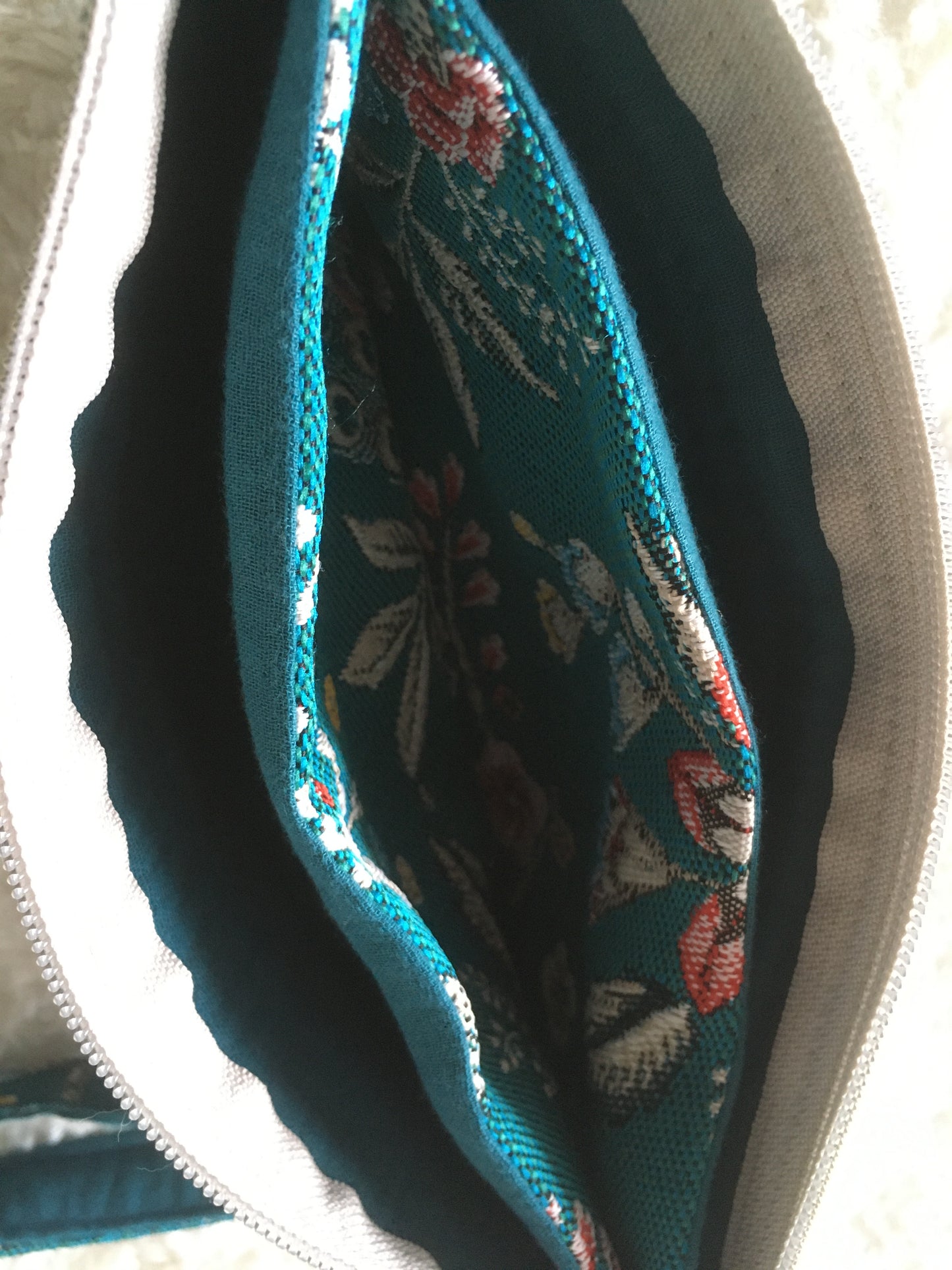 Pochette double "Siam" vert émeraude
