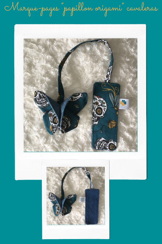 Marque-pages papillon origami cavaleras jean