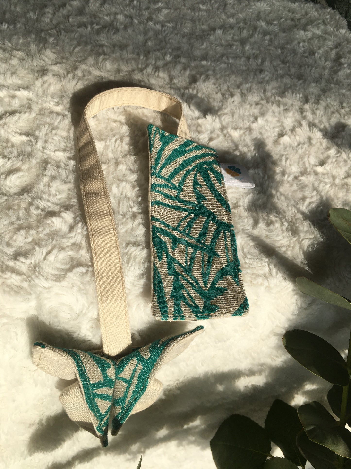 Marque-pages papillon origami vert