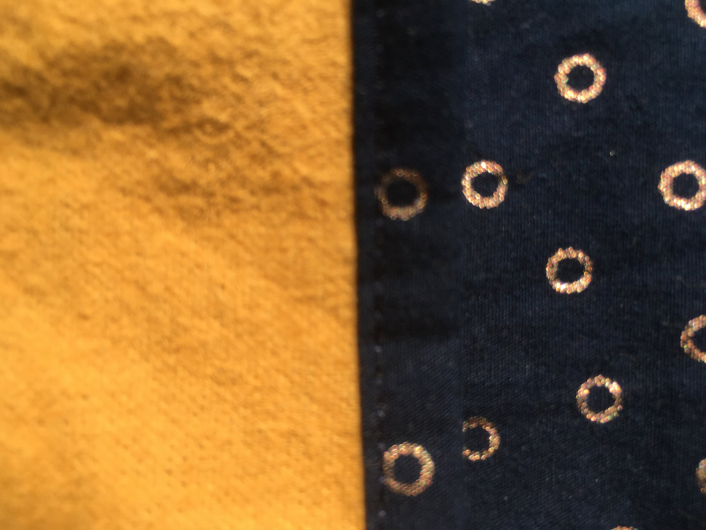 Set de table nomade "petits pois curry" et sa serviette